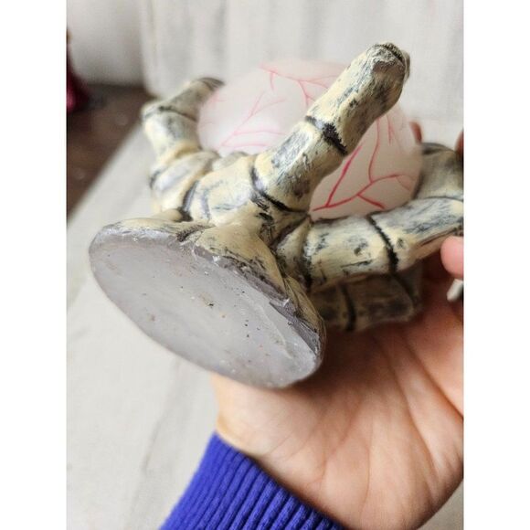 Vintage skeleton eyeball wax candle Halloween prop decor - Picture 9 of 10